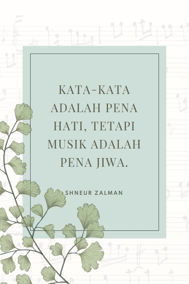Teori musik white vintage-botanical