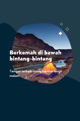 Di bawah bintang-bintang blue organic-simple