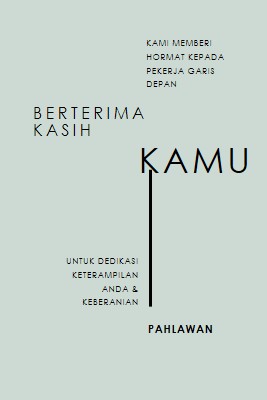 Kami salut padamu gray modern-simple