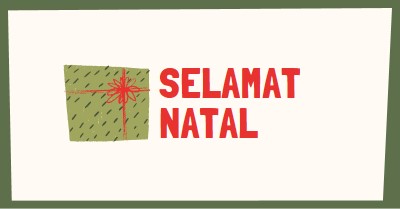 Hadiah Selamat Natal white whimsical-color-block