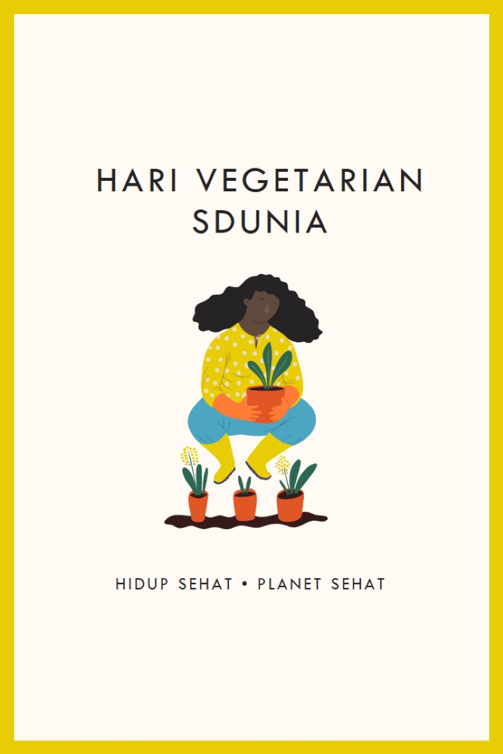 Ini Hari Vegetarian Sdunia white modern-simple