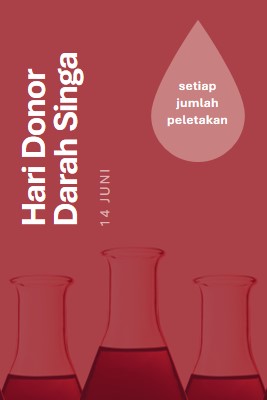 Hari Donor Darah Singa red modern-bold