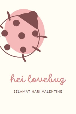 Hai lovebug white whimsical-line