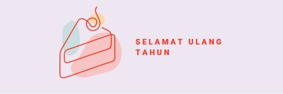 Sepotangan selamat ulang tahun purple whimsical-line