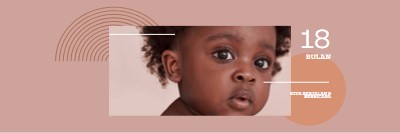 Pembicaraan bayi pink modern-simple
