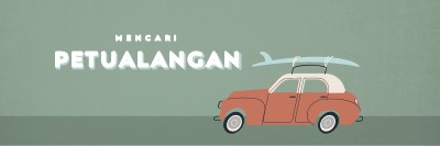 Safari berselancar gray vintage-retro