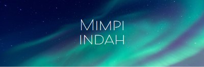 Langit malam bermimpi indah blue modern-simple