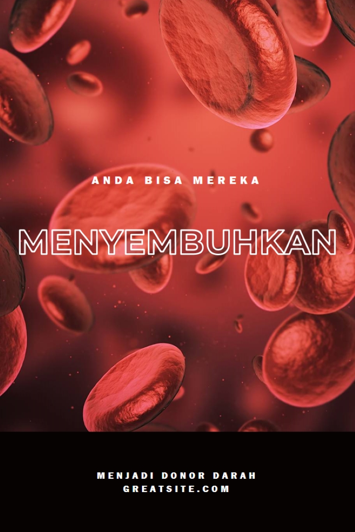Menjadi donor darah red modern-simple