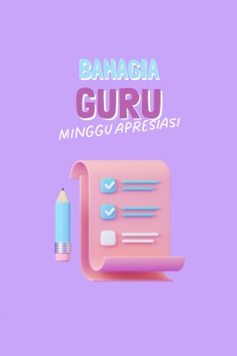 Minggu Apresiasi Guru purple whimsical-color-block