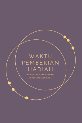 Ini waktu pemberian hadiah purple modern-simple