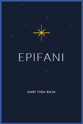 Mengamati Epiphany blue modern-simple