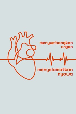 Menjadi donor organ blue whimsical-line