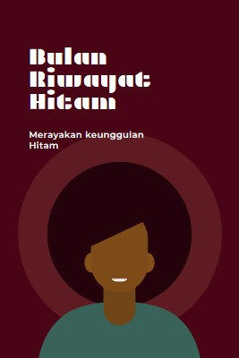 Perayaan Bulan Sejarah Hitam red modern-color-block