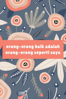 Jenis orang-orang saya orange organic-simple