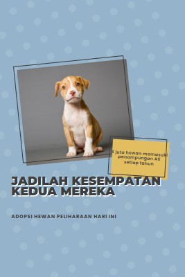 Anak anjing kesempatan kedua blue modern-bold