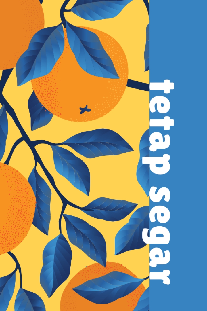 Tetap segar blue organic-simple