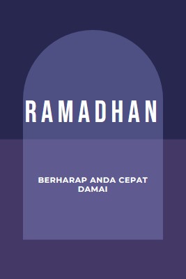 Berharap Anda dengan cepat yang damai purple modern-color-block