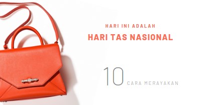 Hari ini adalah Hari Tas Nasional white modern-simple