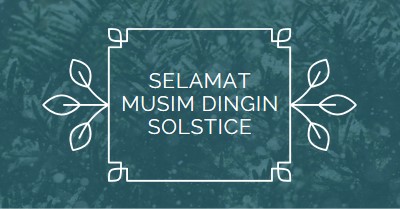 Solstice musim dingin green modern-simple