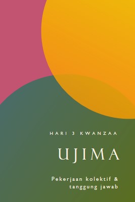 Hari 3 Kwanzaa green modern-bold