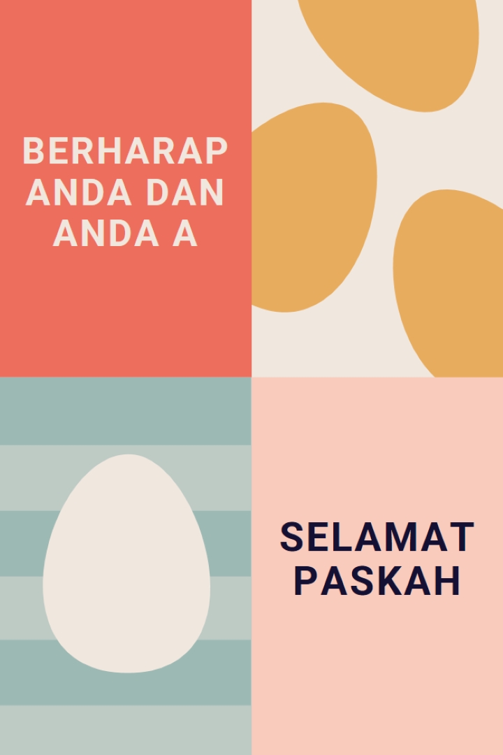 Selamat Hari Timur untuk Anda dan milik Anda orange modern-color-block