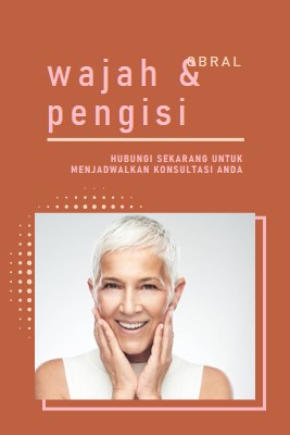 Penjualan wajah dan pengisi orange modern-geometric-&-linear