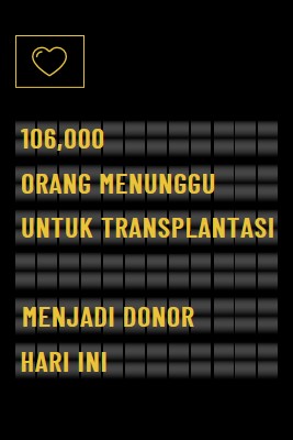 Menjadi donor organ hari ini black modern-bold