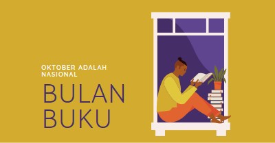 Penjaga buku yellow modern-color-block