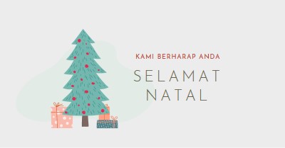 Mengucapkan selamat Natal pink whimsical-color-block