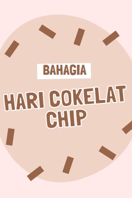 Selamat Hari Cokelat brown organic-simple