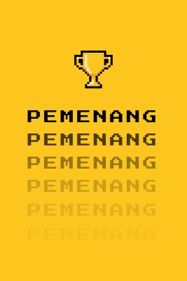 Kehidupan piala yellow vintage-retro