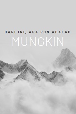 Pindahkan gunung gray modern-simple