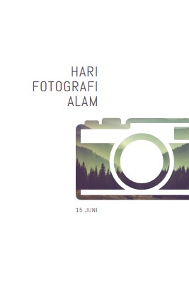 Hari Fotografi Alam white modern-simple