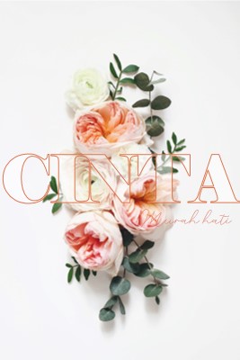 Cinta murah hati white vintage-botanical