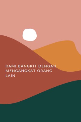 Menyemangati matahari terbenam pink organic-boho