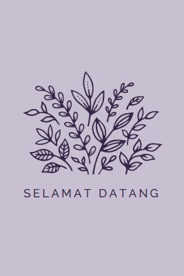 Halo yang di sana purple whimsical-line