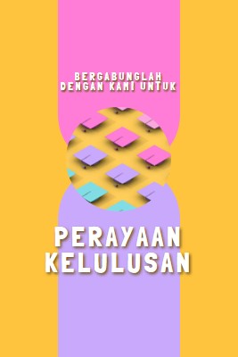 Bergabung dalam perayaan kelulusan yellow whimsical-color-block