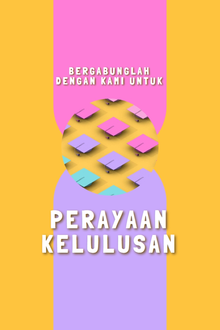 Bergabung dalam perayaan kelulusan yellow whimsical-color-block