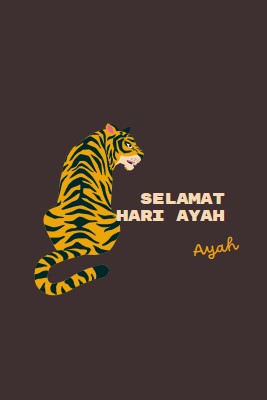 Selamat Hari Ayah, Ayah brown whimsical-color-block