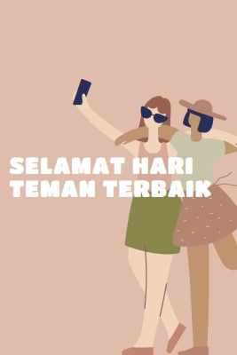 Teman terbaik pink whimsical-color-block