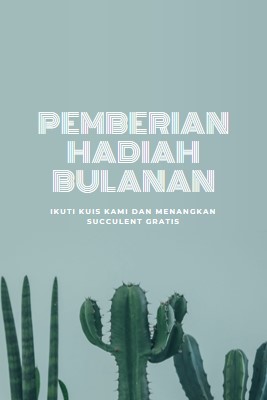 Kuis pemberian hadiah bulanan green modern-simple