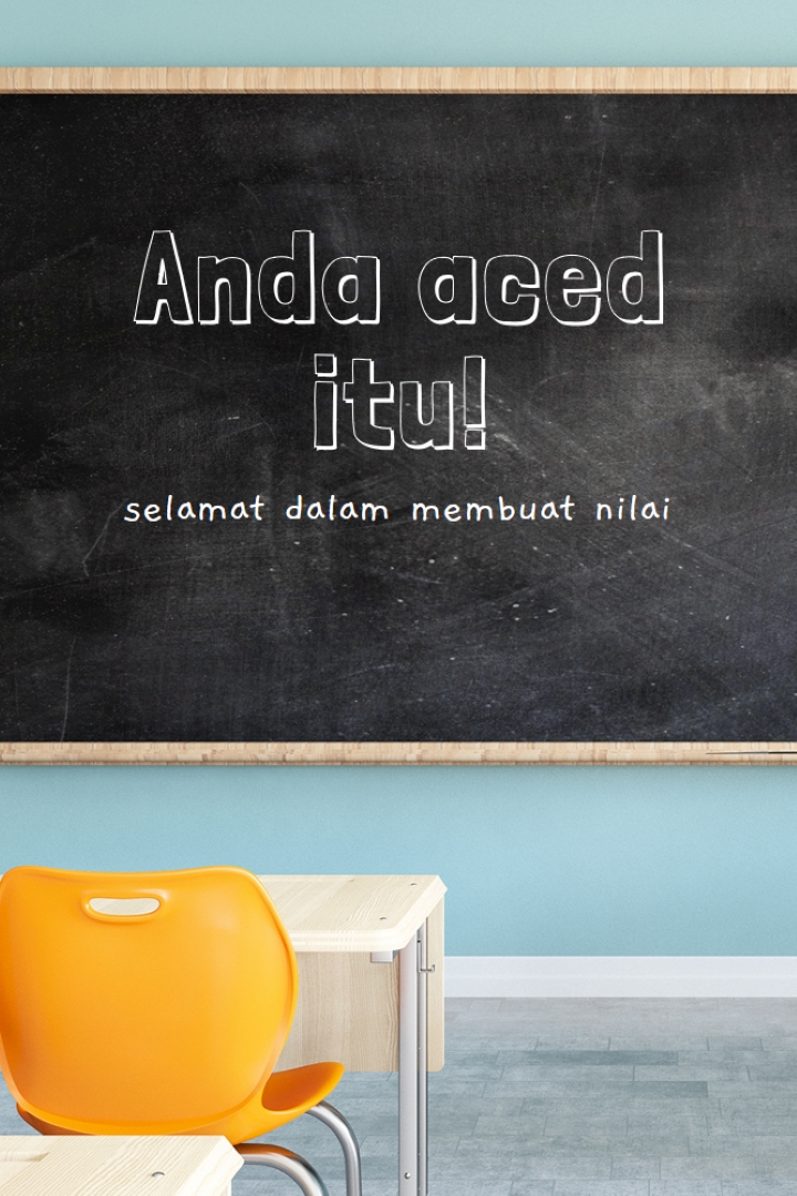 Membuat nilai blue modern-simple