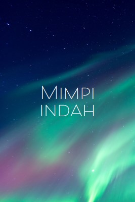 Langit malam bermimpi indah blue modern-simple