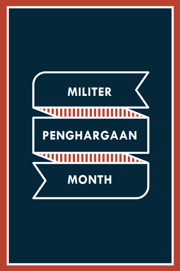 Merayakan Bulan Apresiasi Militer blue modern-simple