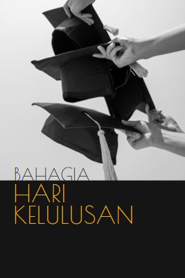 Selamat hari kelulusan black modern-simple