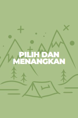 Pilih dan menangkan green whimsical-line