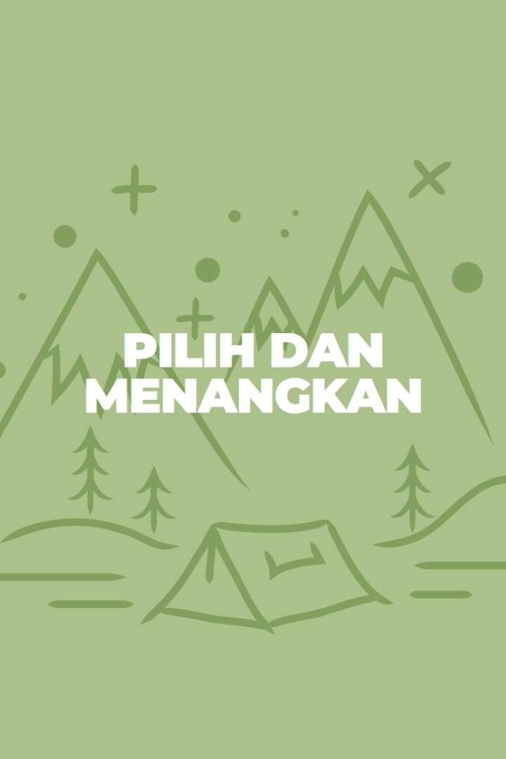 Pilih dan menangkan green whimsical-line