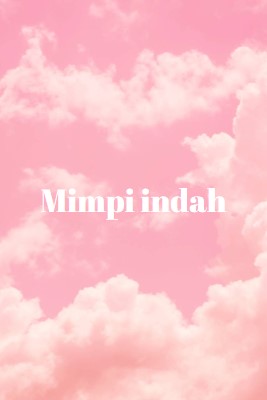 Pada waktu tidur awan pink modern-simple