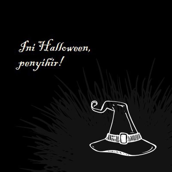 Ini Halloween black whimsical-line