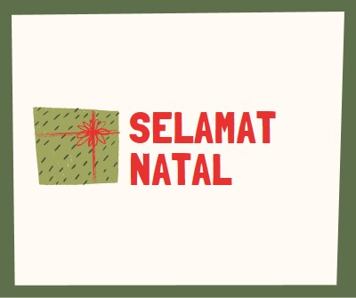 Hadiah Selamat Natal white whimsical-color-block